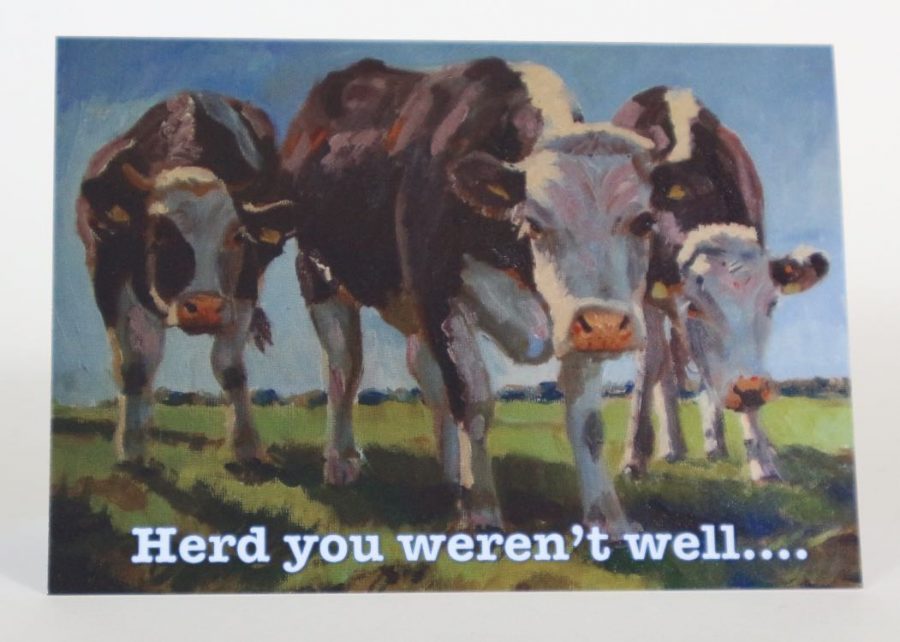 Card - Herd you weren't well....