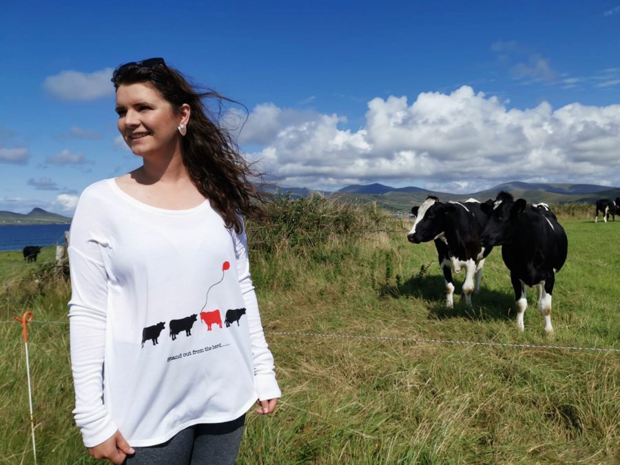 T-Shirts: Ladies Long Sleeved Stand Out from the herd - Image 3
